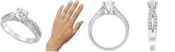 Macy's Diamond Twist Engagement Ring (1-1/8 ct. t.w.) in 14k White Gold